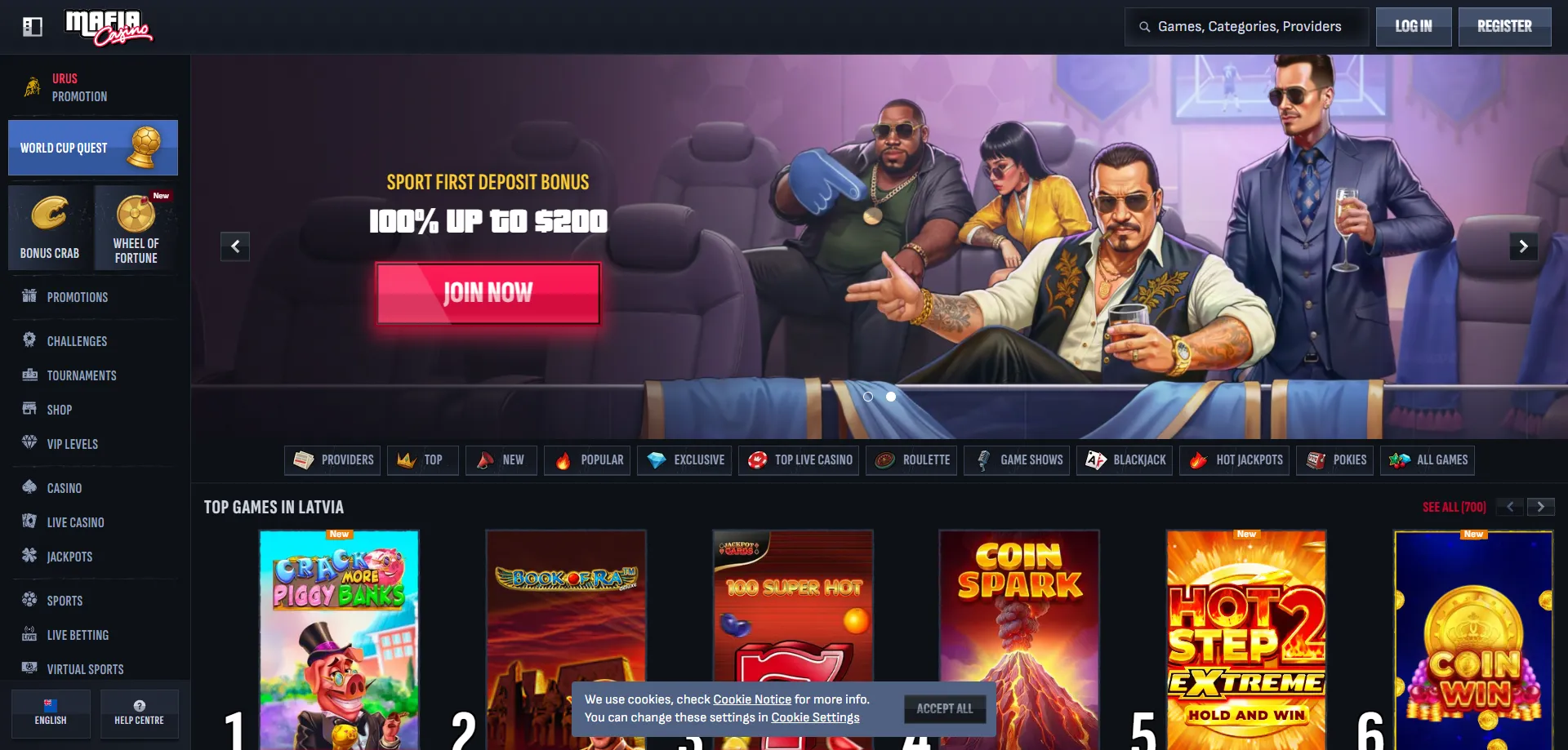 Mafia Casino NZ overview &mdash; stylish themed online gaming platform