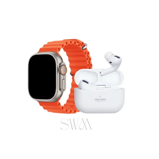 i20 Ultra 2 Max Suit Smartwatch – 2.3" Infinity Display | 10-in-1 Bundle | Free Earbuds + 7 Straps - smart watch